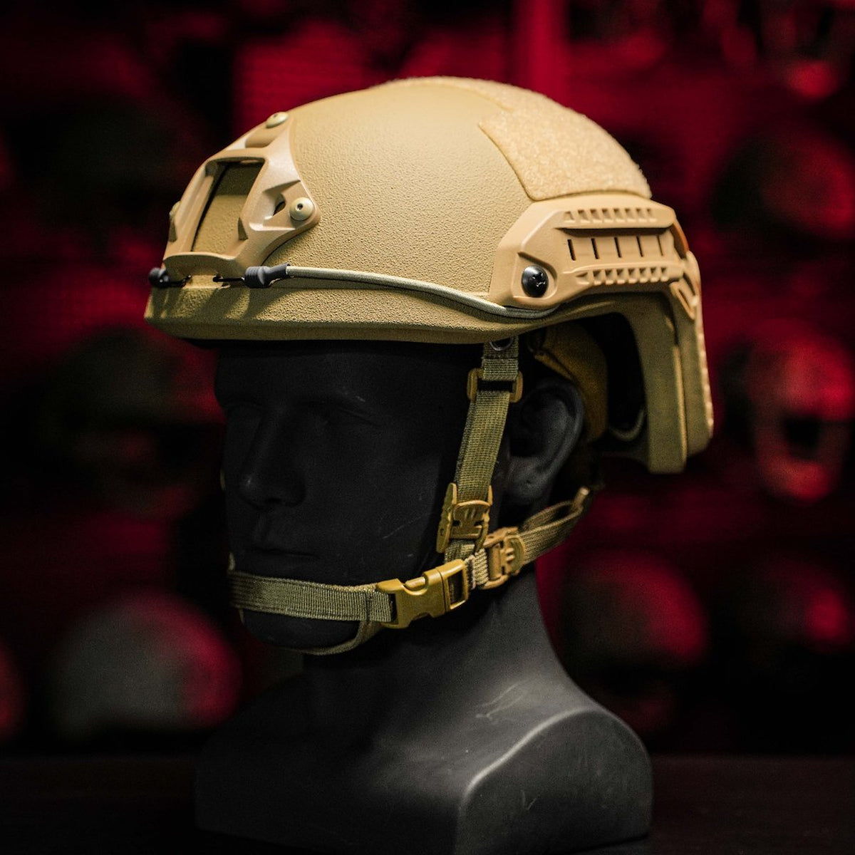 CCGK VAST RF rifle-rated high-cut ballistic helmet_sand