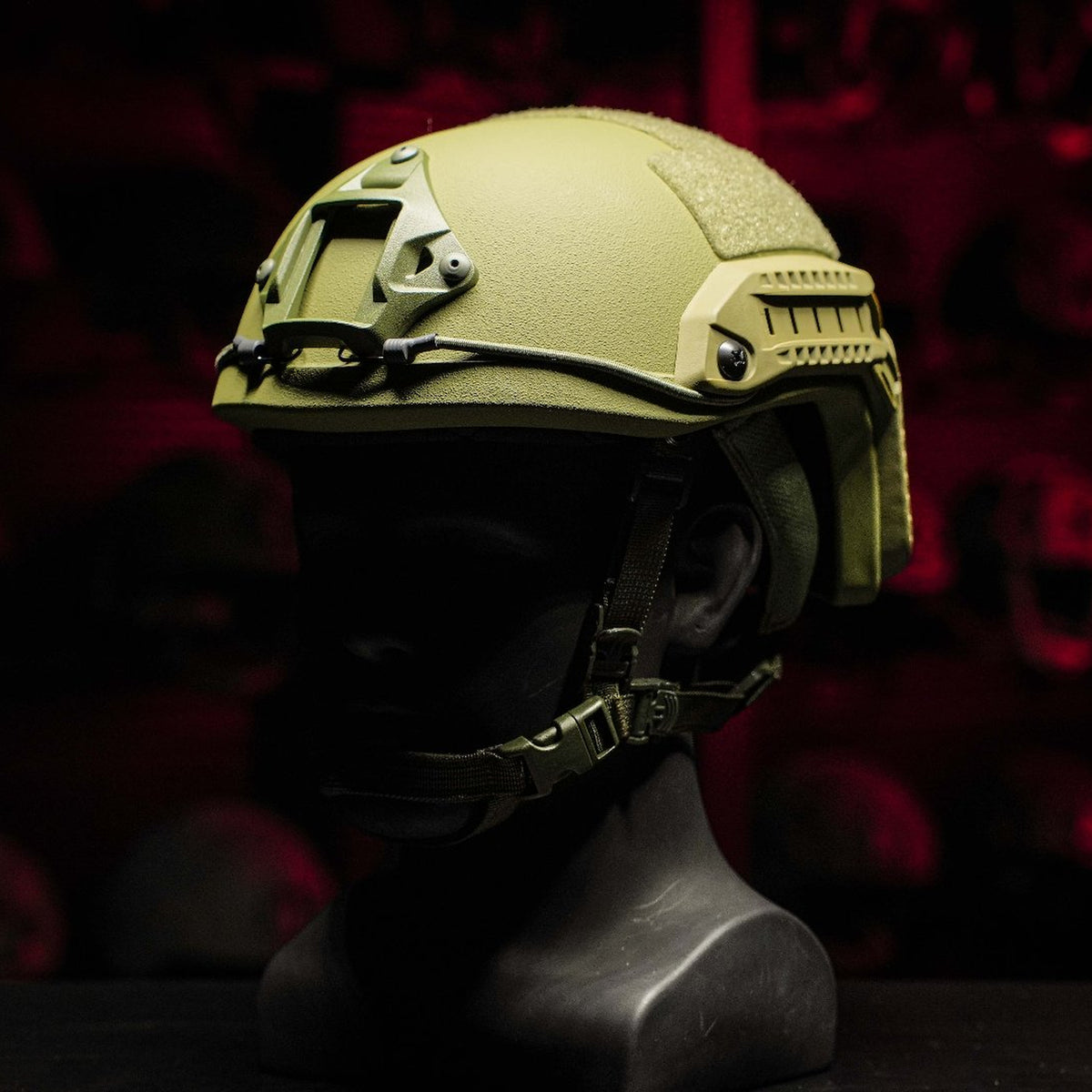 CCGK VAST RF rifle-rated high-cut ballistic helmet_green