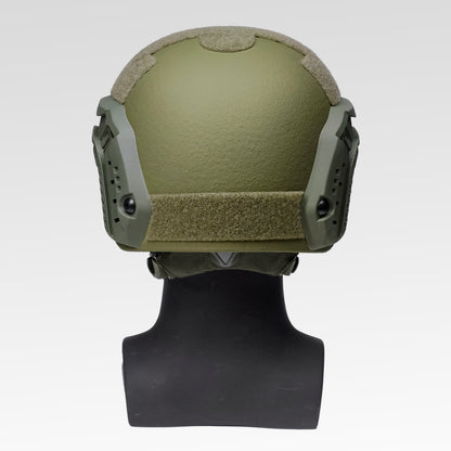CCGK VAST RF rifle-rated high-cut ballistic helmet_back view