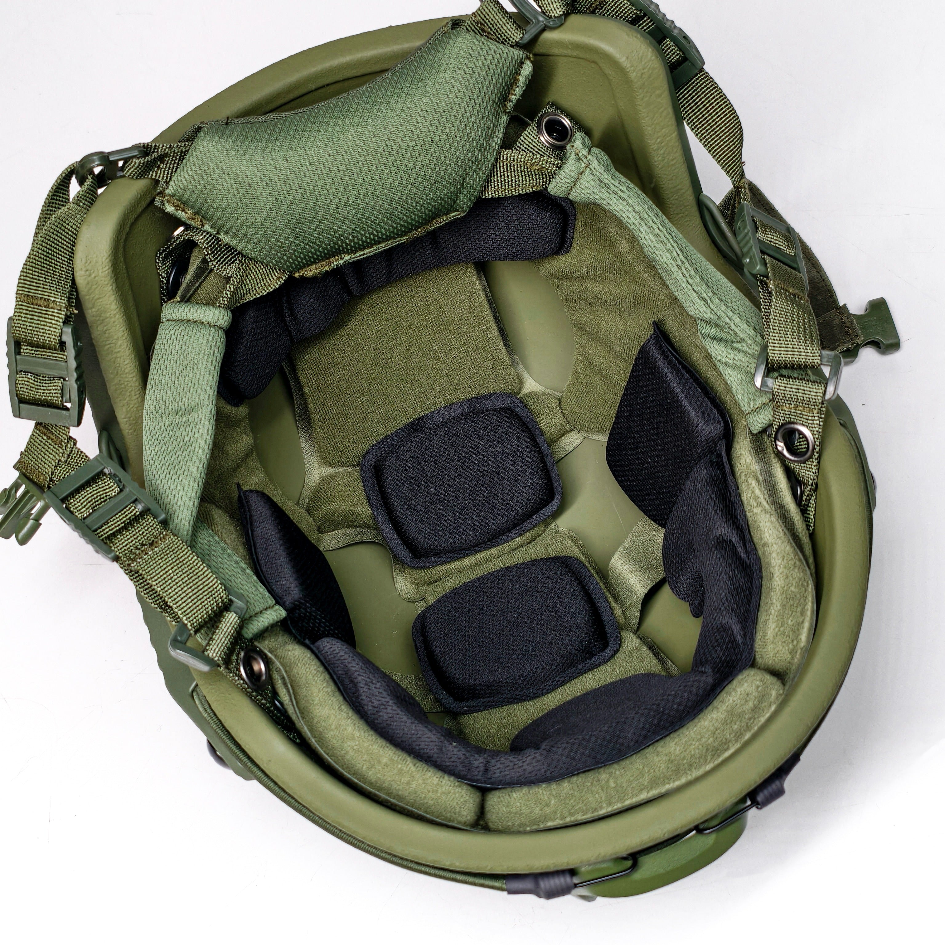 CCGK VAST RF rifle-rated high-cut ballistic helmet_inner view